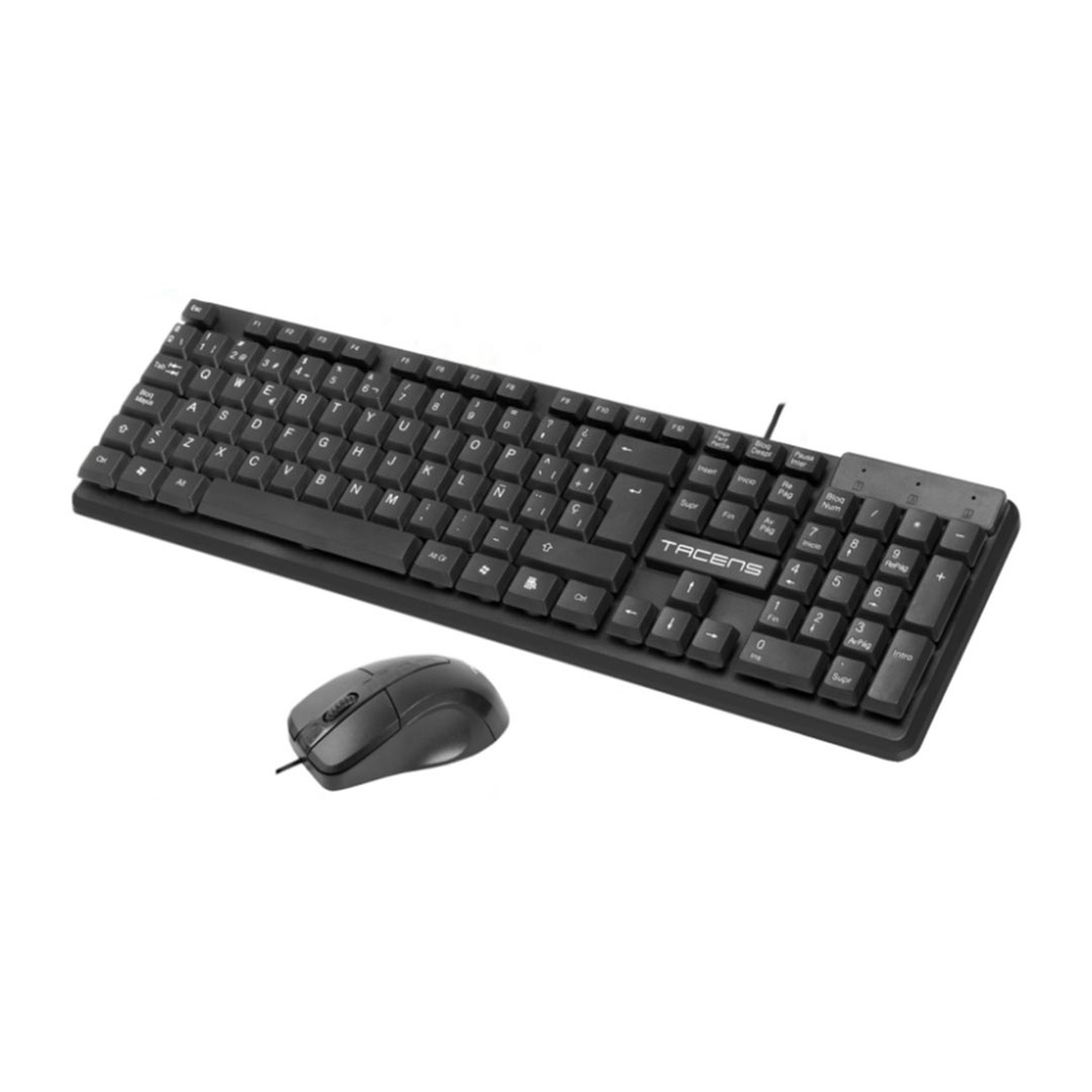 TECLADO TACENS ANIMA + MOUSE ACP0 USB NEGRO